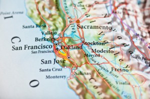 Map detail of northern California: About Best Collateral Locations 