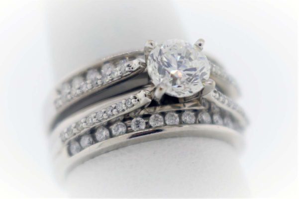 .96CTR G-SI2 diamond, 1.35 Carat Weight, White Gold Ring