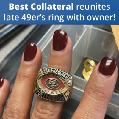 Best Collateral reunites late 49er’s ring with owner!