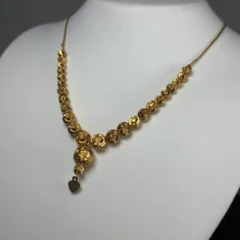 Beaded gold drop necklace - Best collateral Marysville gold necklace best collateral